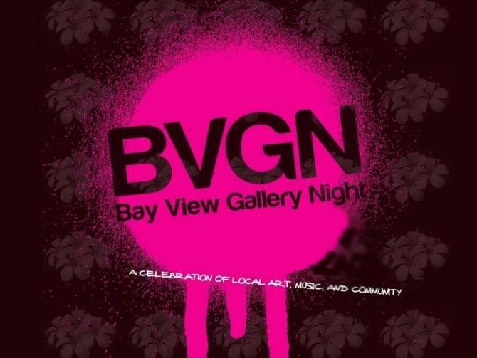 Bay View Gallery Night Logo