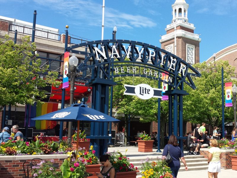 navy pier beer garden schedule Louis Concepcion